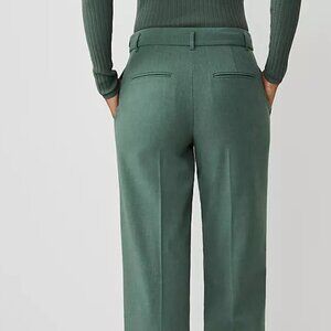 The Side-Zip Straight Pant in Bi-Stretch in Dried Cilantro